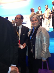 Sahar -with -WIEF-chairman -Tun -Musa -Hatem1
