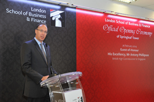 Opening ceremony of LSBF Singapore Campus