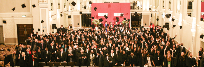 The new LSBF graduates celebrating their achievement