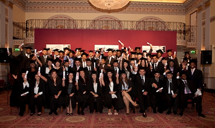 LSBF Students Celebrating Summer Graduation 2011