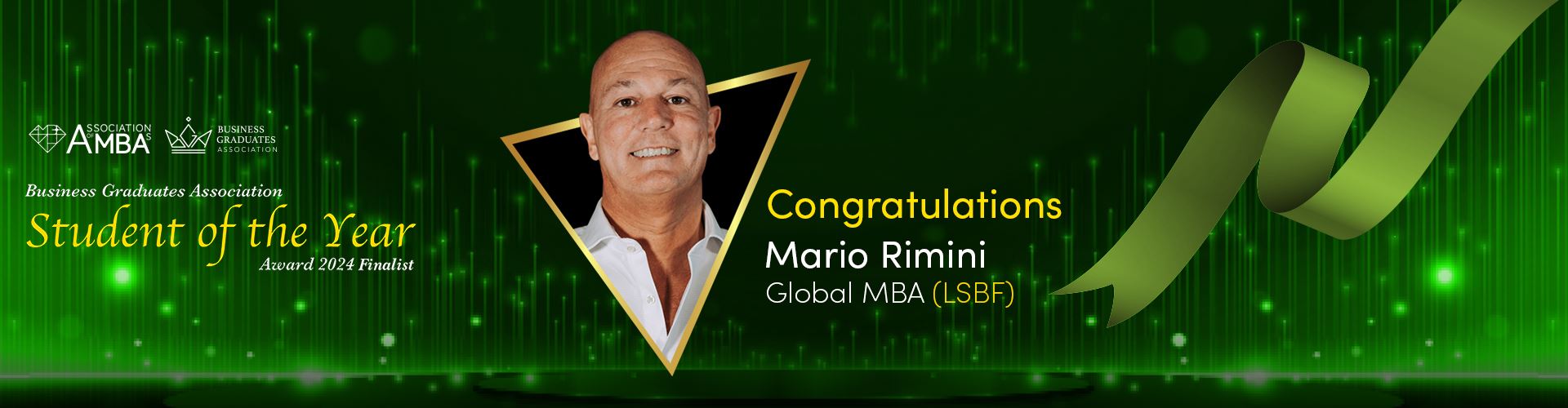 Mario Rimini: A Rising Star Shortlisted for BGA Student of the Year Award 2024